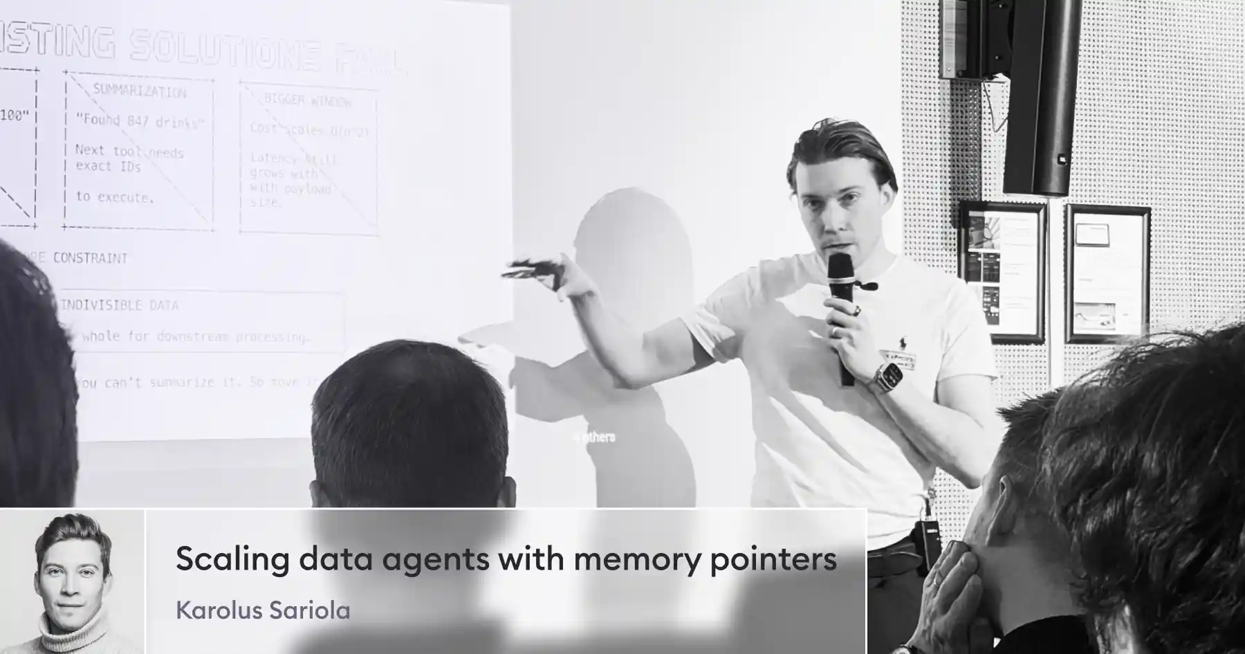 Scaling data agents with memory pointers