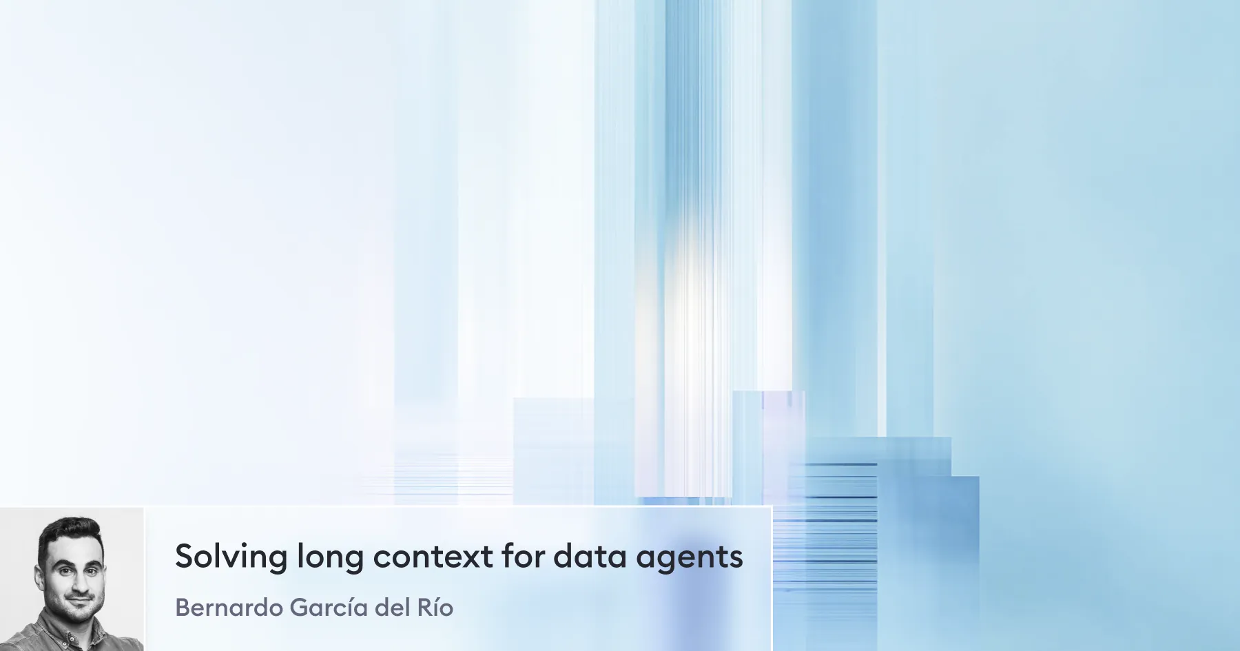 Solving long context for data agents